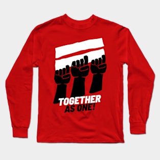 Raised Black Fists - Together As One Long Sleeve T-Shirt